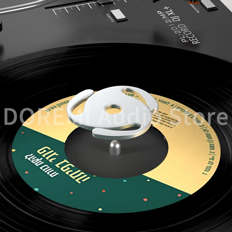 1Pcs Vinyl Record Turntable Adapter 45 RPM Player Accessories Disc Stabilizer Center Adapter All Aluminum For Big Hole Records