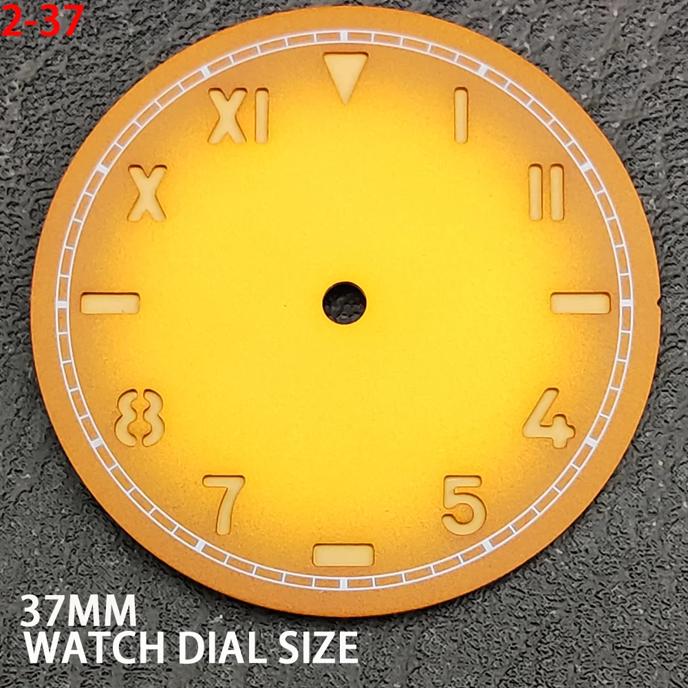 37MM Dial Suitable For ST3600 Manual Movement ETA6497/6498 Luminous Face Sports Waterproof