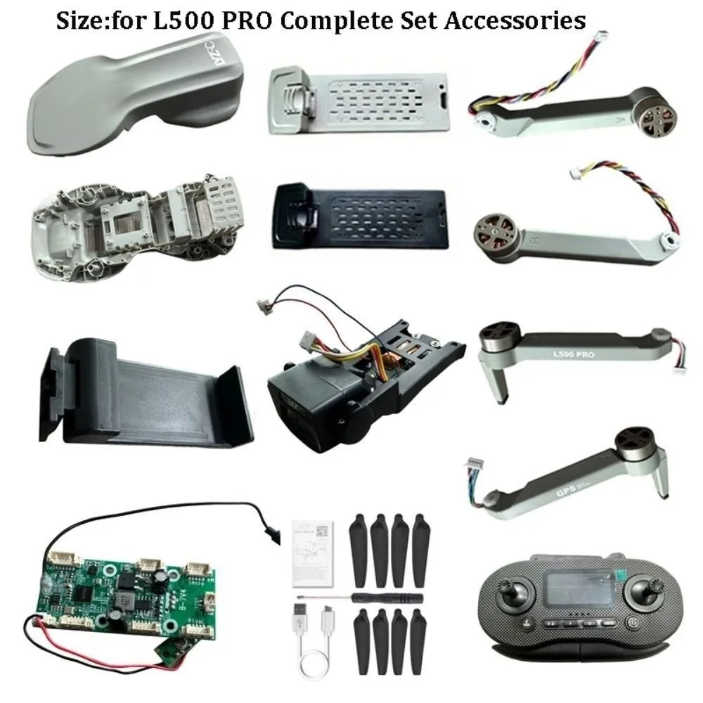 새로운 플라스틱 포함 프로펠러 멀티스타일 그레이 로봇 팔 케이스 리튬 배터리 L500 PRO 완전 세트 액세서리