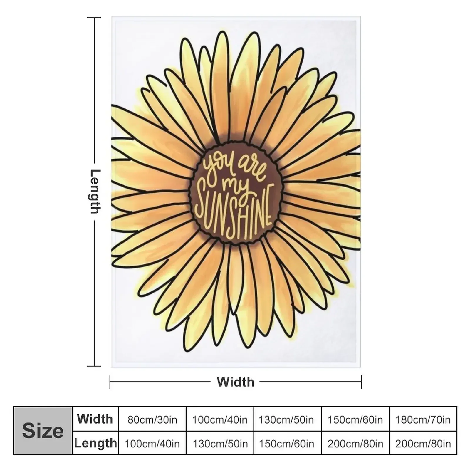 You Are My Sunshine Throw Blanket Bed covers Nap Large Decorative Throw Blankets