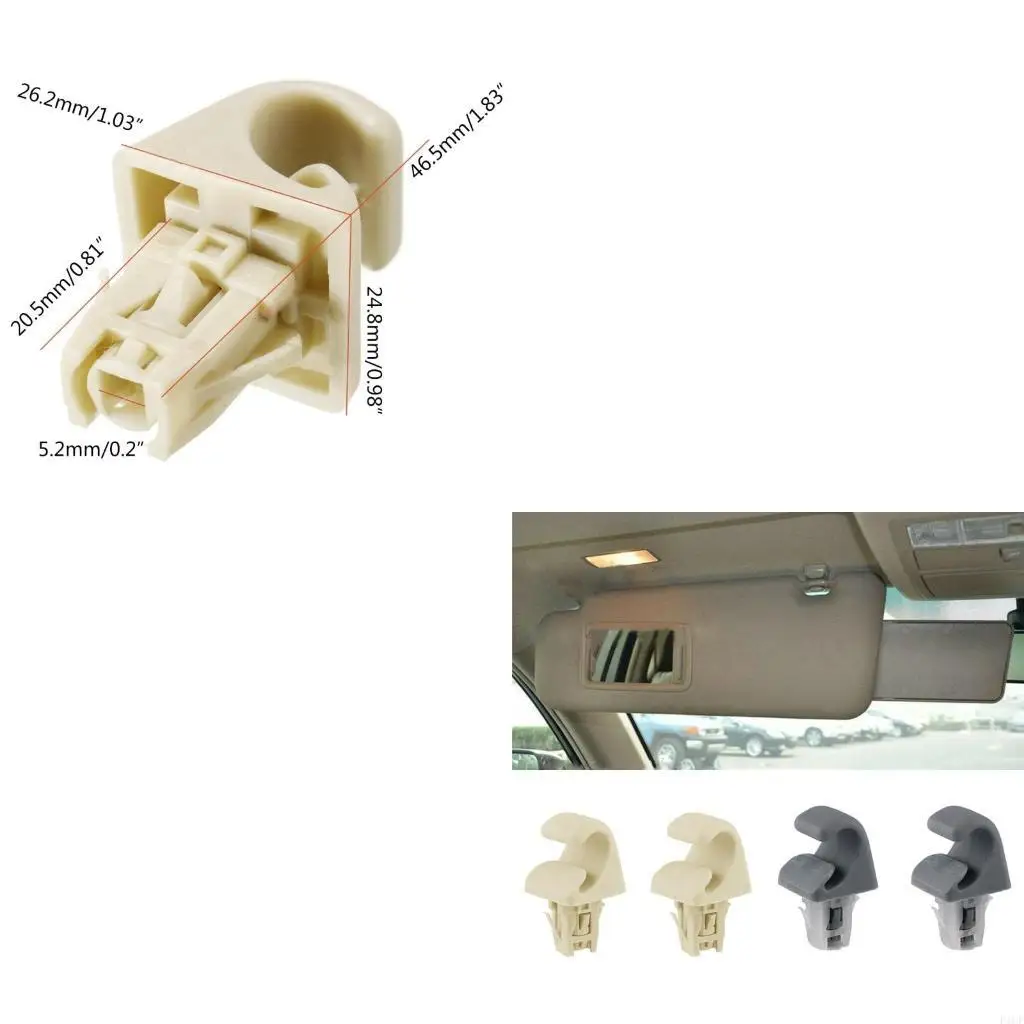 F1CF 74348-33040 Replace Sun Visor Clip Hook Bracket for  Matrix-Prius