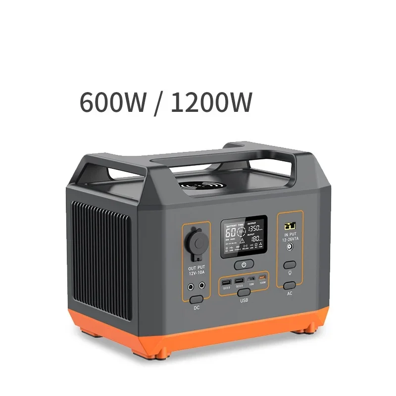 Factory Wholesale Outdoor Power Station 600W/1200W Energy Storage Power Bank with 110V/220V Portable for Outdoor Activities