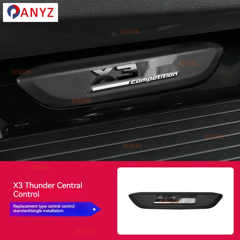 Central control gear Thunder version logo sticker Substitutional For BMW X3 X4 2018-2022 G01 G02