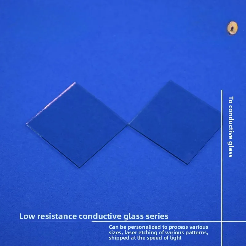 Custom Lab FTO ITO Conductive Glass Etched Interdigital Electrode Spiral Drilling Invoice Available
