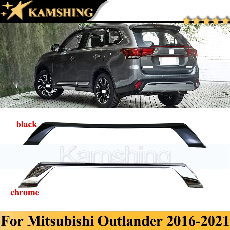

Kamshing черная или хромированная накладка на задний бампер для Mitsubishi Outlander 2016-2021, молдинги задней двери, декоративная полоса задней двери