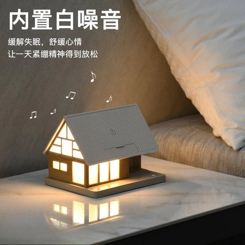 Modern Smart Home Night Light Mini Wireless Charger Bedside Light Warm White Light Emitting Diode Touch
