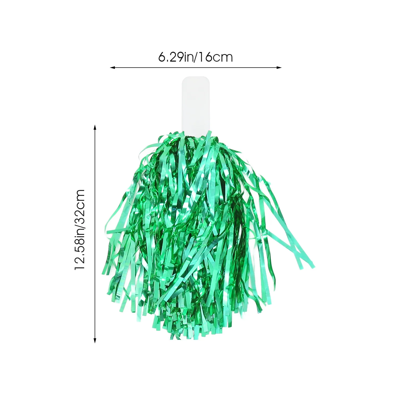 12Pcs Bright Colorful Lightweight Pe Pom Poms for Cheerleading Sports Events Dance Performances Party Celebrations
