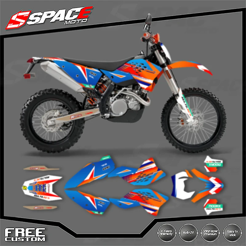 

SPACE Custom Motorcycle Graphics Background Decal for KTM2008 2009 2010 2011EXC 2007 2008 2009 2010 SXF Decals Stickers Kits 09