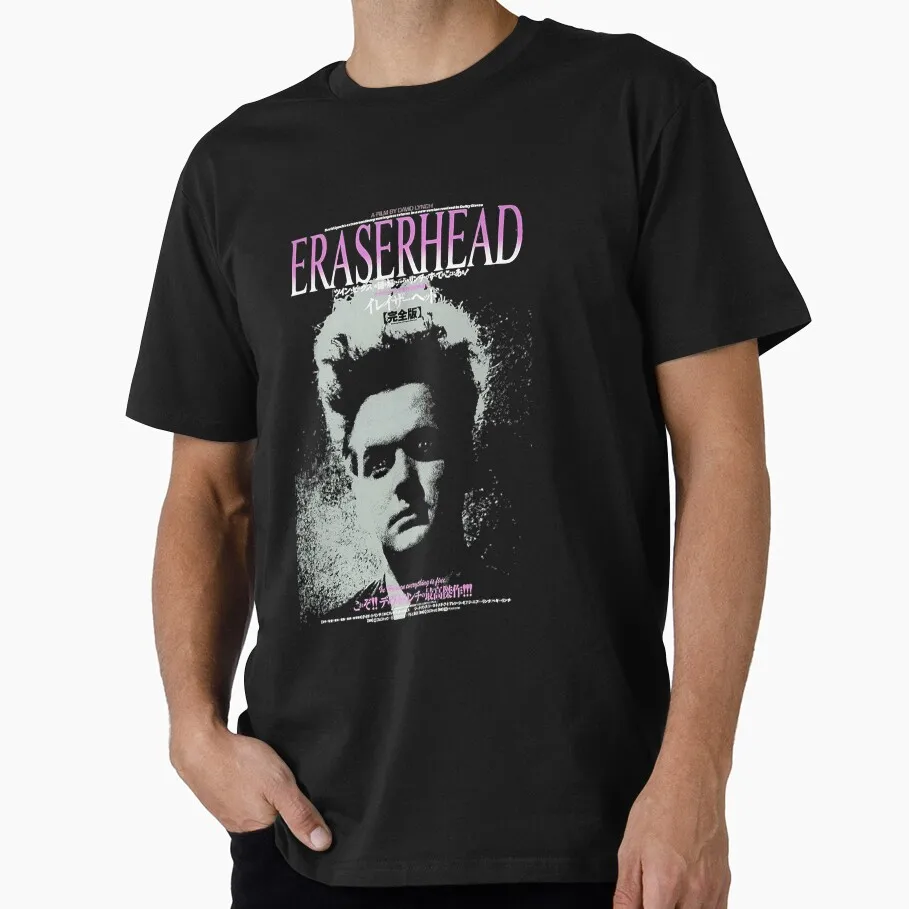

Eraser- horror film head 80s horror movie Eraserhead Gift t shirt for David lynch fan 100% cotton print Men's All size S-6XL top