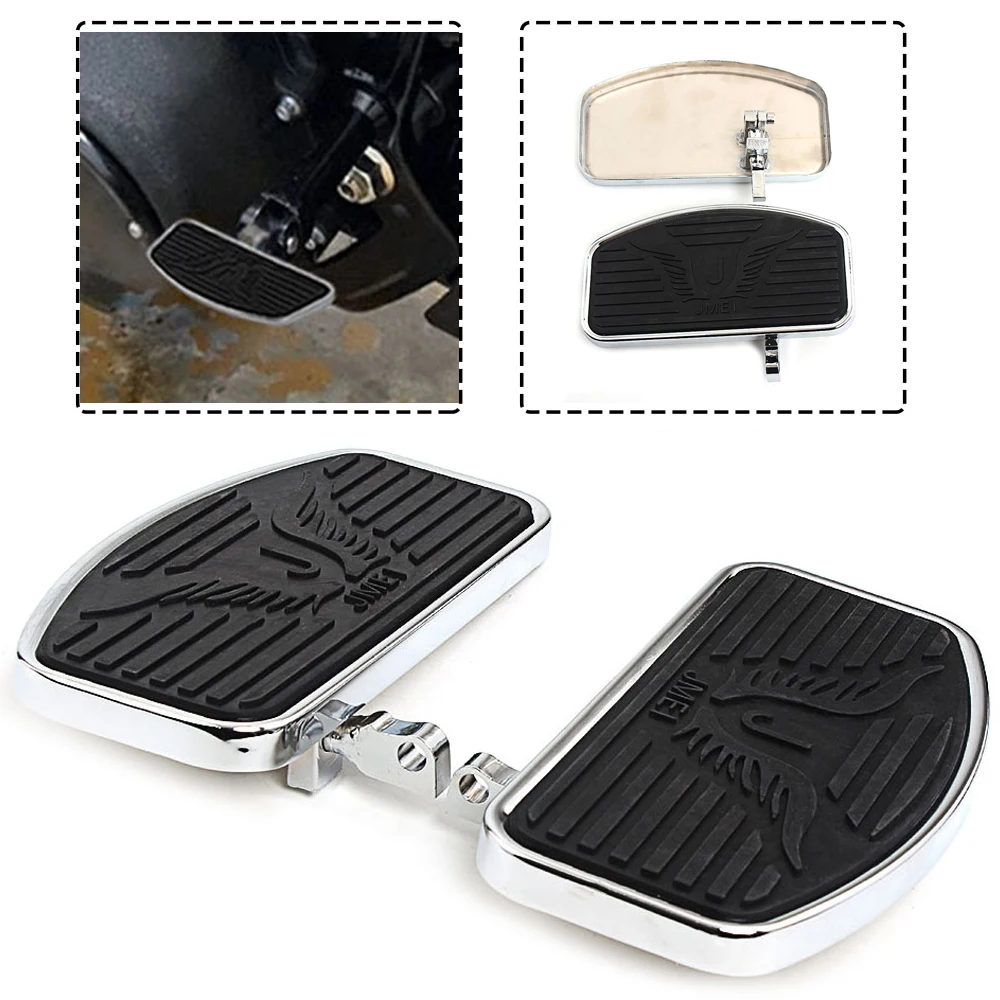

Metal Steel Motorcycle Wide Front Floorboards Driver Footrests Compatible For Harley All Models Footpegs Accessories