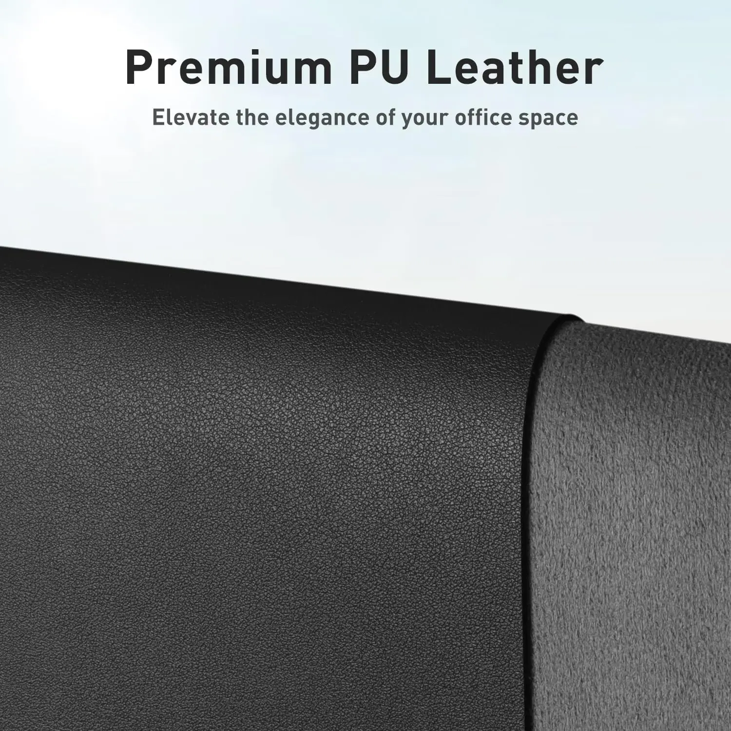 Large Desktop Mat,Leather Desk Pad Protector, Office Desktop Keyboard Desk Mat, Non-Slip PU Leather with Desk Blotter,Mouse Pads