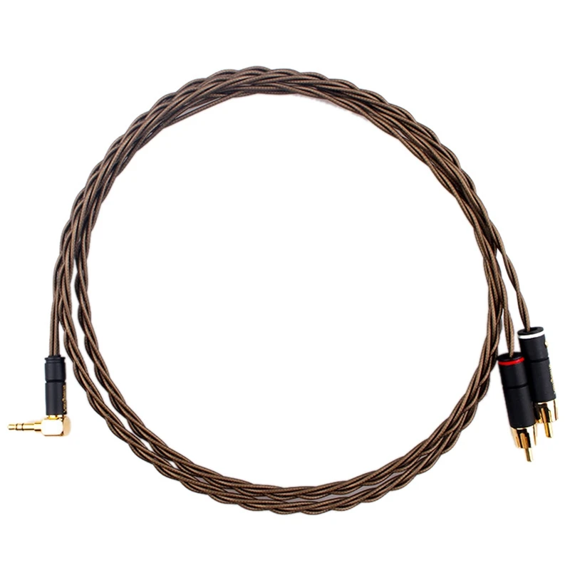 Xangsane High Fidelity 1-To-2 3.5Mm Double RCA, Car AUX Audio Cable, Hifi Pair Recording Cable