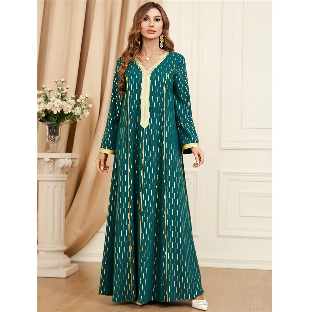 

Abaya Muslim 2024 Turkey Eid Ramadan Long Maxi Dress Dubai Evening Party Arab Islam Clothing Caftan Moroccan Gown Kaftan Vestido
