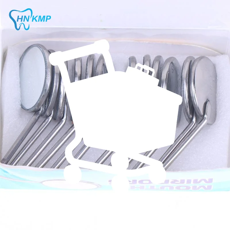 

1/12Pcs/box Dental Mouth Mirror Head Stainless Steel Cone Socket Intraoral Oral Mirror For Inside Mouth Accessory