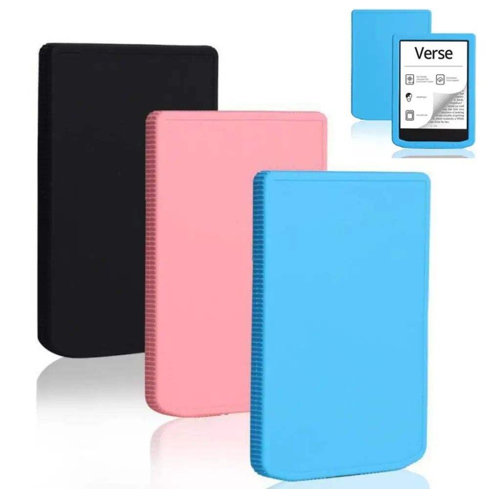 

Silicone 6inch eReader Case Shockproof Soft Back Cover Lightweight Ultra Thin Protective Shell for Pocketbook Verse/Verse Pro