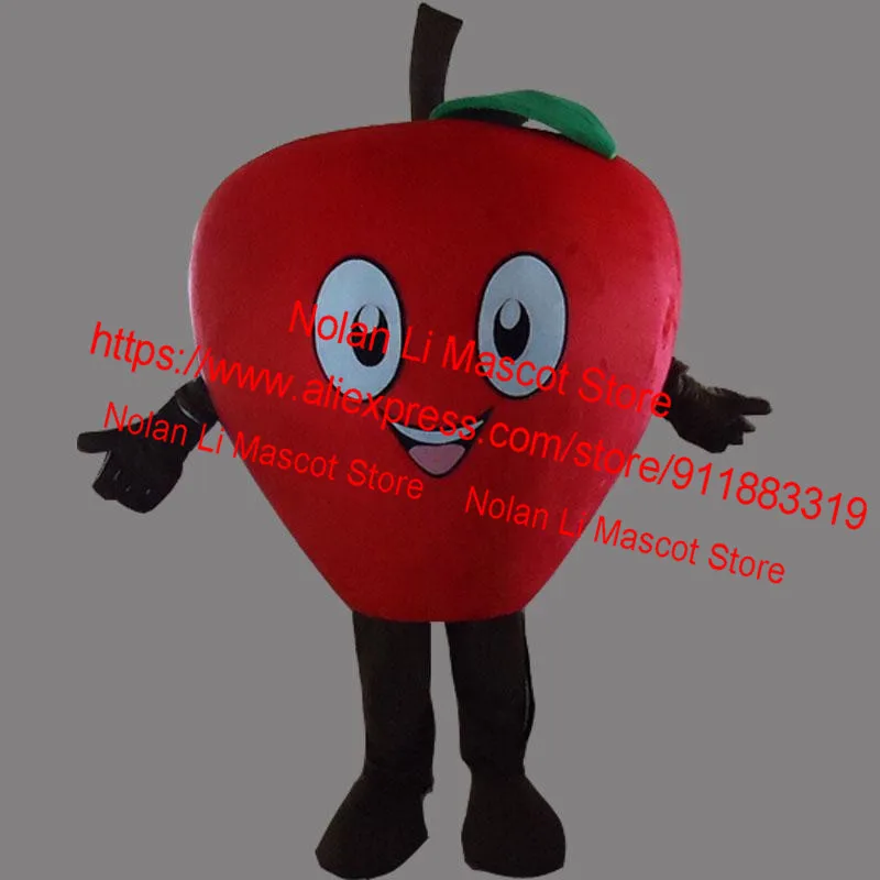 Volwassen Maat Hete Verkoop Eva Materiaal Rode Appel Mascotte Kostuum Fruit Cartoon Set Cosplay Reclame Carnaval Vakantie Cadeau 586-3