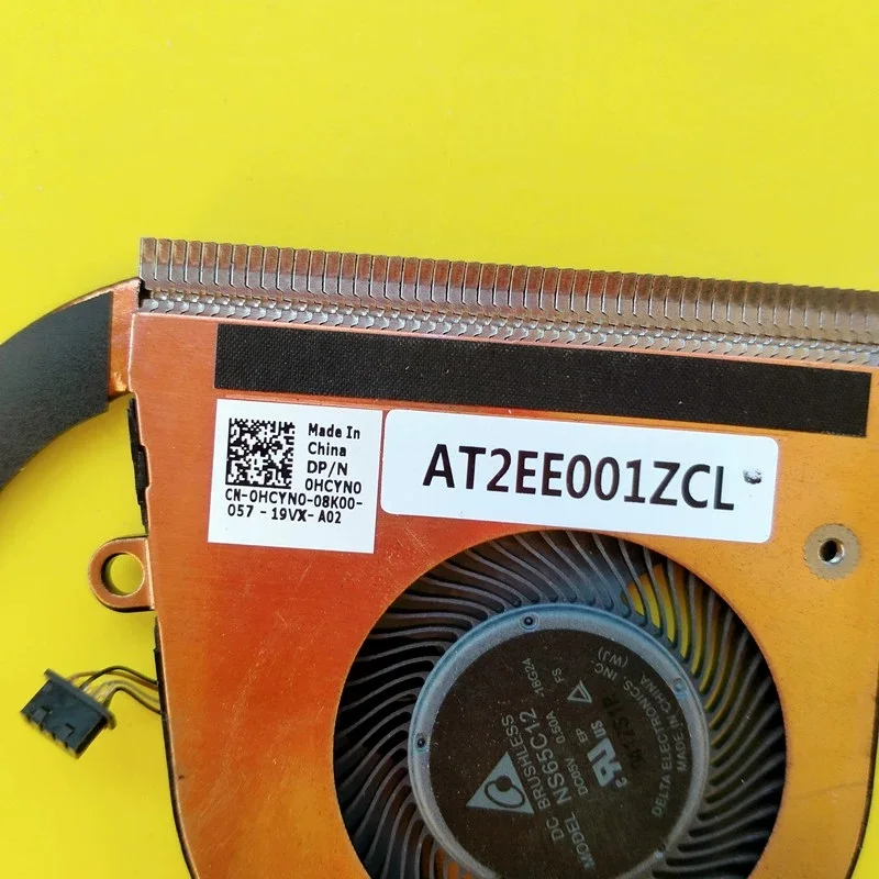 New Original Laptop  CPU Cooling Fan With Heatsink For Dell Latitude 7400 E7400 0HCYN0 HCYN0 AT2EE001ZCL