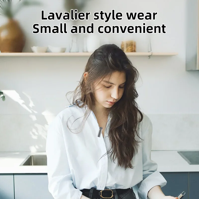 3 في 1 ميكروفون لاسلكي Lavalier عالمي Ai للحد من الضوضاء ميكروفون آيفون Type-C 3.5 مللي متر جاك البث المباشر هيئة التصنيع العسكري