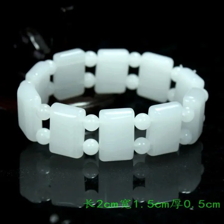 

Natural Nephrite White Jade Bracelet Wide Bangle Men Women Healing Gemstone Fine Jewelry Genuine Chinese Hetian Jade Bracelets