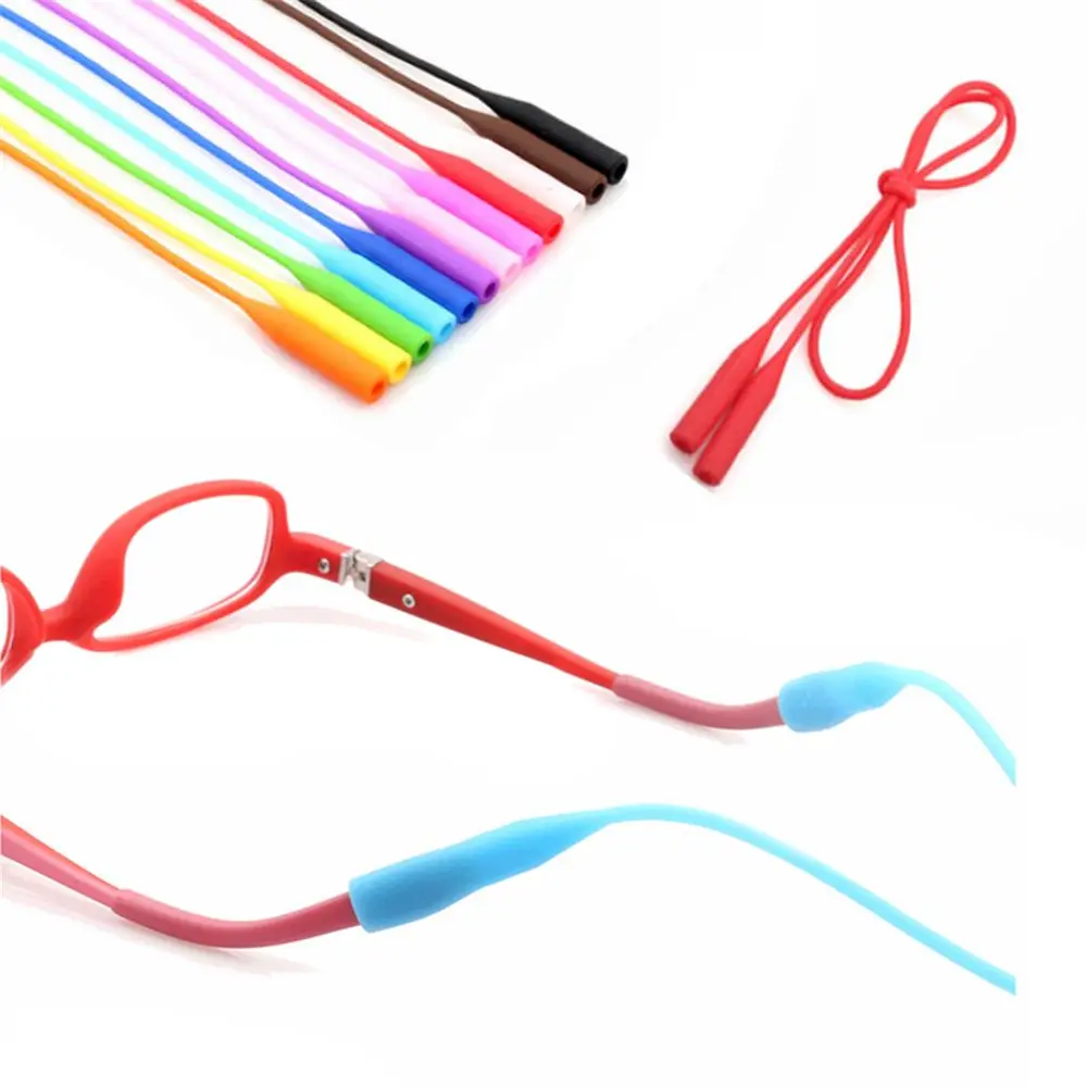 

Silicone Eyeglasses Straps High Elastic Sunglasses String Ropes Anti Slip Glasses Chain Sports Cord Adjustable Holder Band