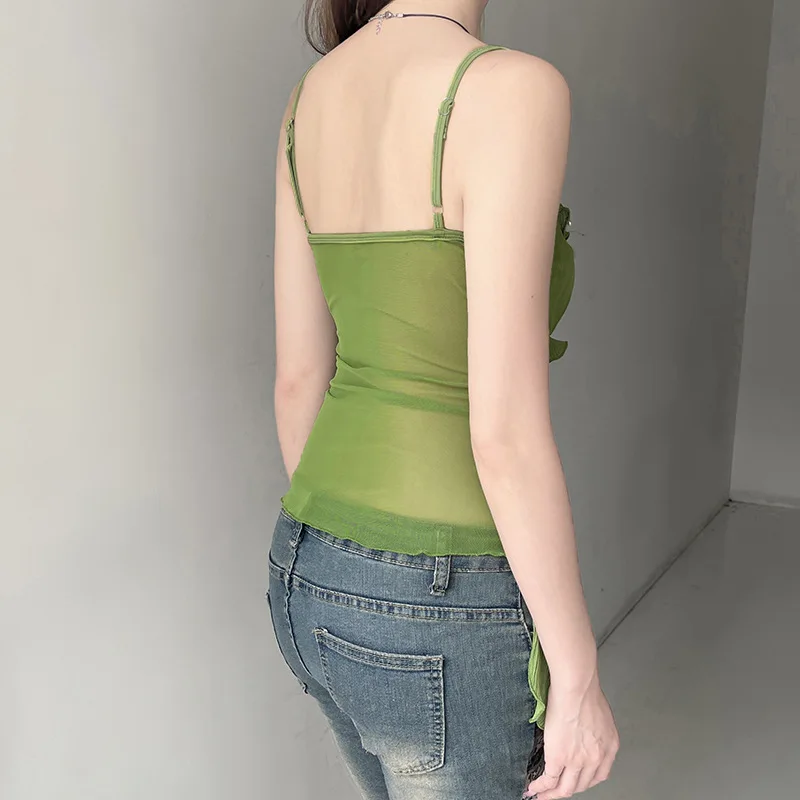 سترة صغيرة مكشكشة بلون واحد وخياطة شبكية رفيعة ومقسمة سترة صغيرة 2025