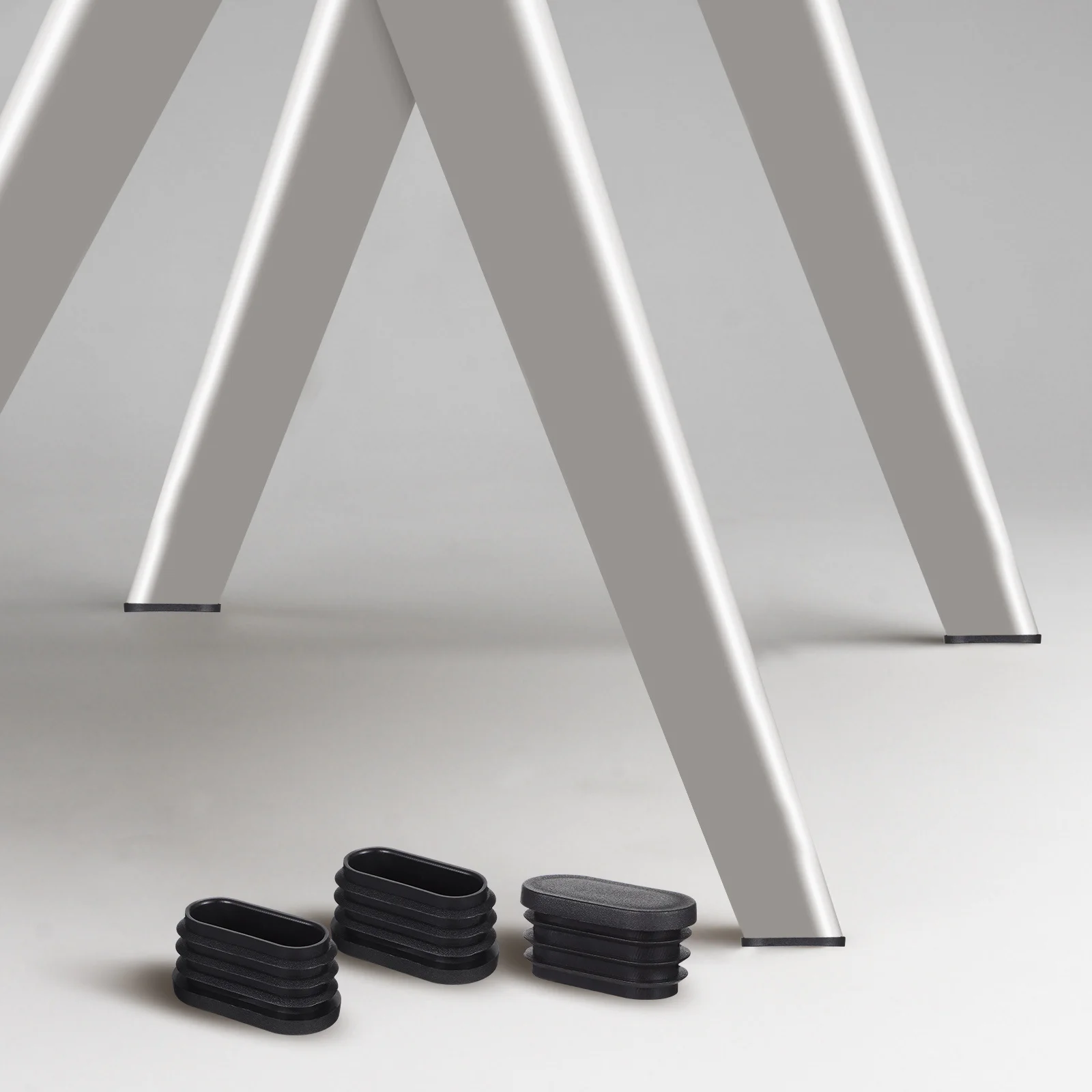 1 комплект, 1 комплект колпачков для ножек стула, черные защитные чехлы для ног стола, стула, прочные нескользящие защитные накладки для мебели для паркетных полов