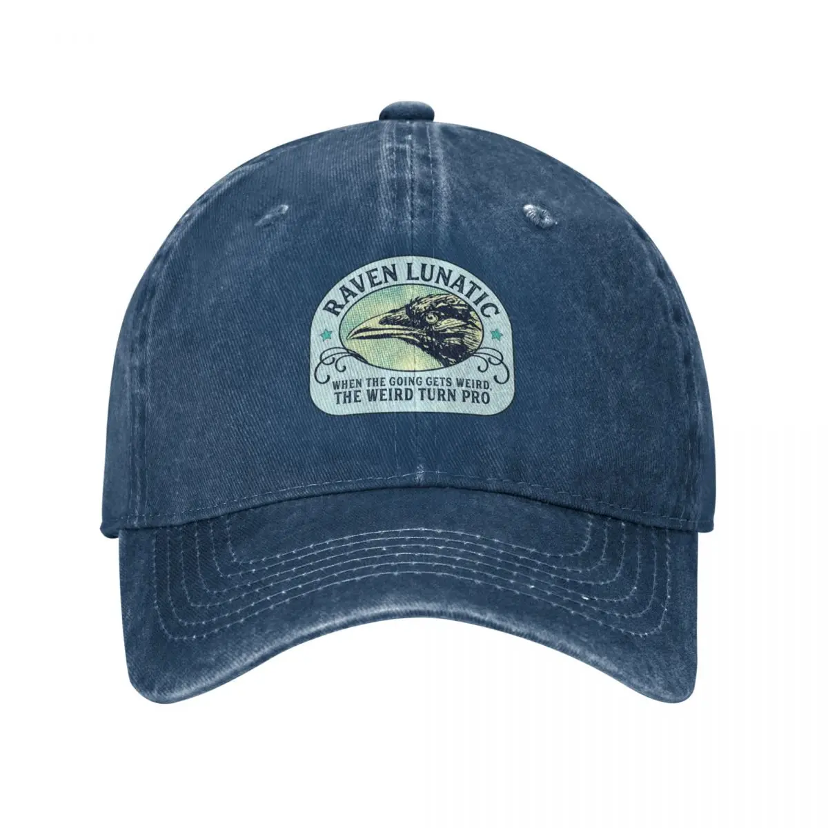 Raven Lunatic - When the going gets weird, the weird turn pro - Hunter S Thompson Quote Baseball Cap