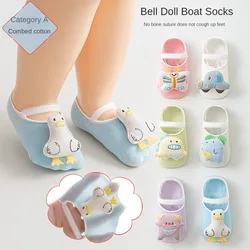 2 pezzi estate sottile A-class cotone bambino neonato scarpe da pavimento calzini simpatico cartone animato calza per bambini che assorbe il sudore e traspirante