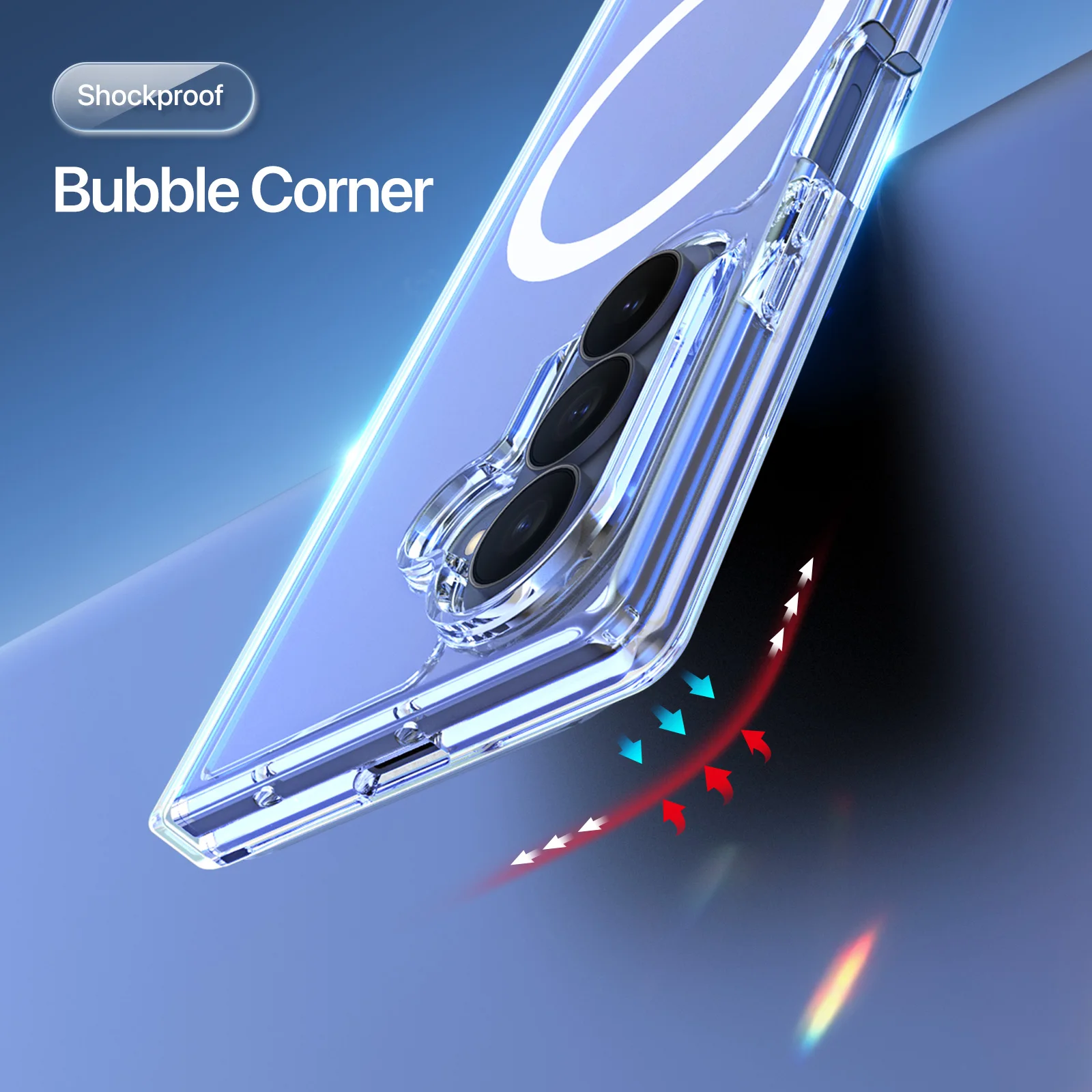 DUX DUCIS Shockproof Case For Samsung Galaxy Z Flip8 Z Fold8 Ultra Magnetic Clear Cover With Hinge Protection Full Body Armor view 4
