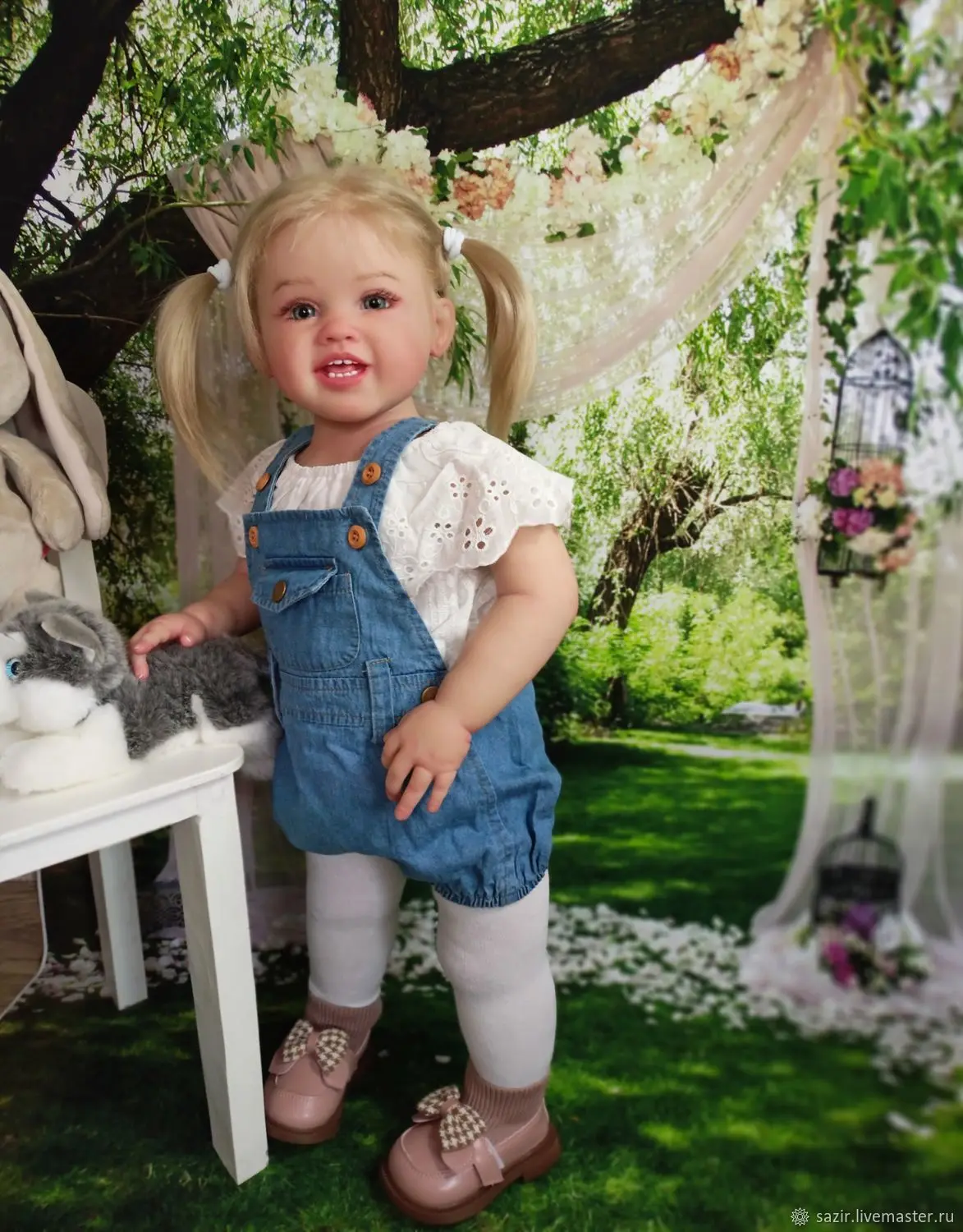 

30-дюймовый неокрашенный незавершенный комплект куклы реборн Mia с тканевым корпусом, мягкий на ощупь свежий цвет, в комплект входят глазные яблоки и разъемы