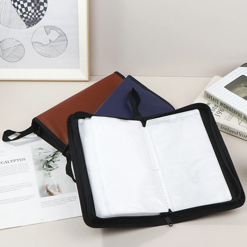 New 80 PU Imitation Leather Car CD Pack Carry Case Cover Disc Storage Holder CD Sleeve Wallet Album Hard Box DVD Disc Pack