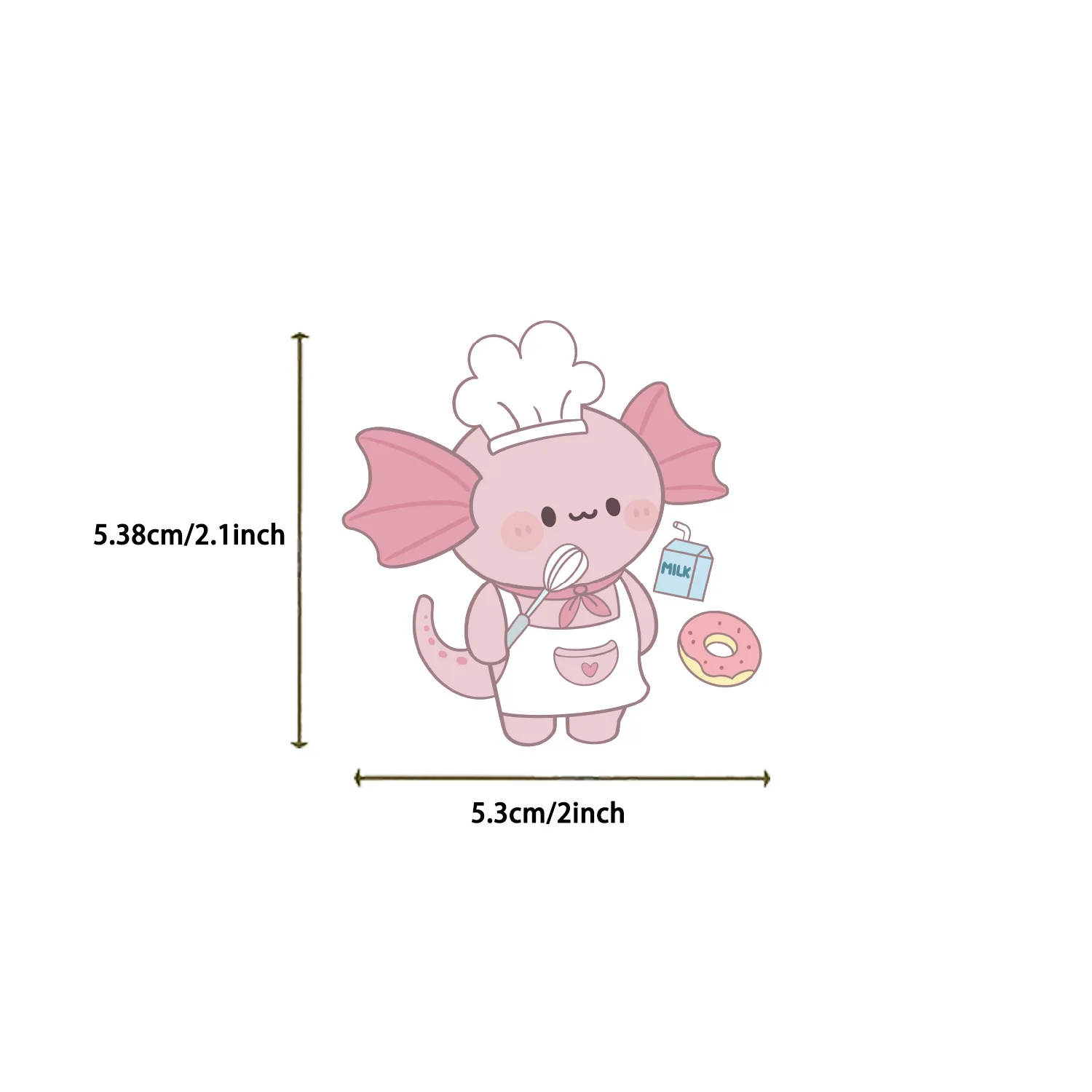 

10/30/50PCS Pink Cartoon Cute Salamander Graffiti Sticker DIY Decorative Phone Case Notebook Water Cup Toys Gifts Sticker