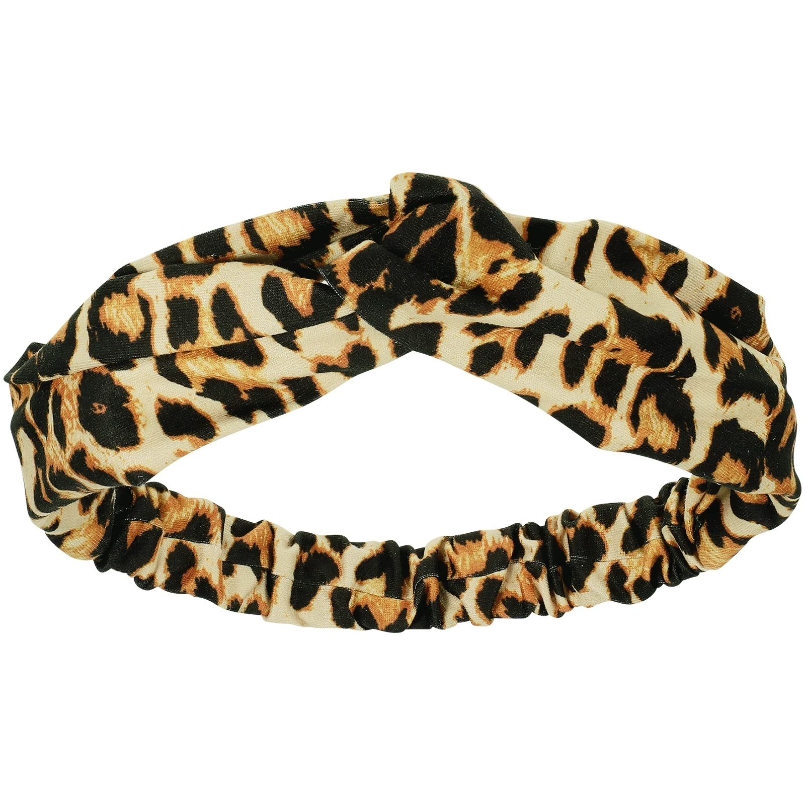 

Leopard Headband Hair Bands for Womens Cross Headbands Sports Twisted Miss Knot Hairbands