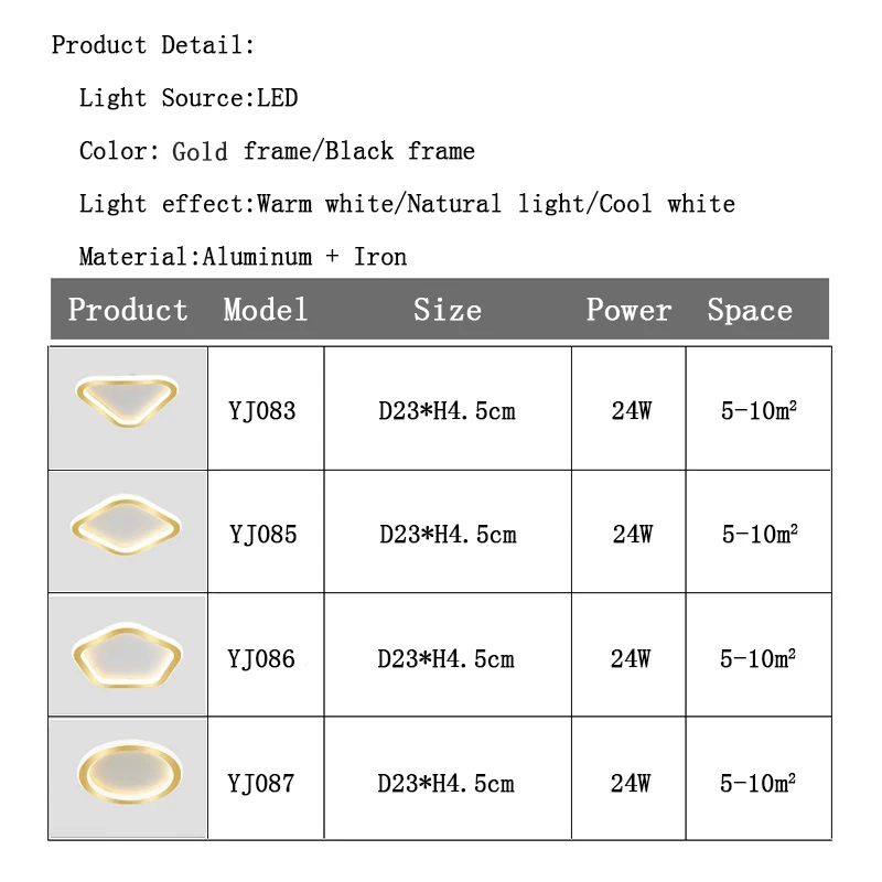 Modern LED Simple Ceiling Light Lustre Home For Kitchen Living Room Hallway Dining Room Bedroom Ceiling Chandelier Luminaire LED