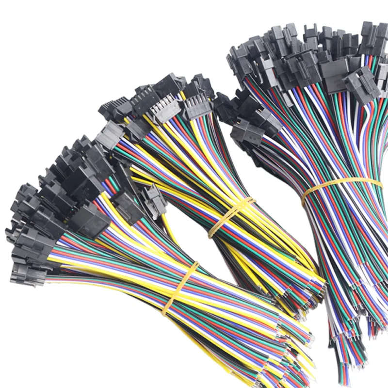 6Pair 2pin 3pin 4pin 5pin 6Pin Led Connector Male/female JST SM 2.54 Plug Connector Wire Cable for Led Strip Light Lamp Driver