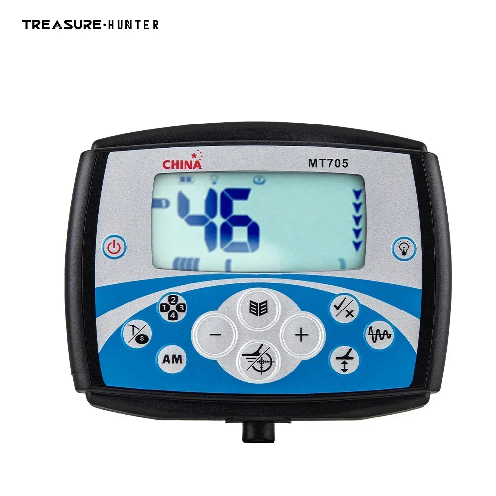 Treasure Hunter MT705 Professioneller unterirdischer Metalldetektor, wasserdichte Suchspule, hochempfindliches Metalldetektionswerkzeug