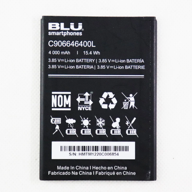 5pcs 10pcs 20pcs 4000mah C906646400L smartphones  Battery For BLU Phone Battery