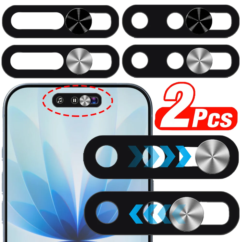 2-1Pcs Anti-peeping Phone Lens Cover Ultra-Thin Webcam Privacy Covers Camera Slide Protector Shield for IPhone 17 Air/17 Pro Max