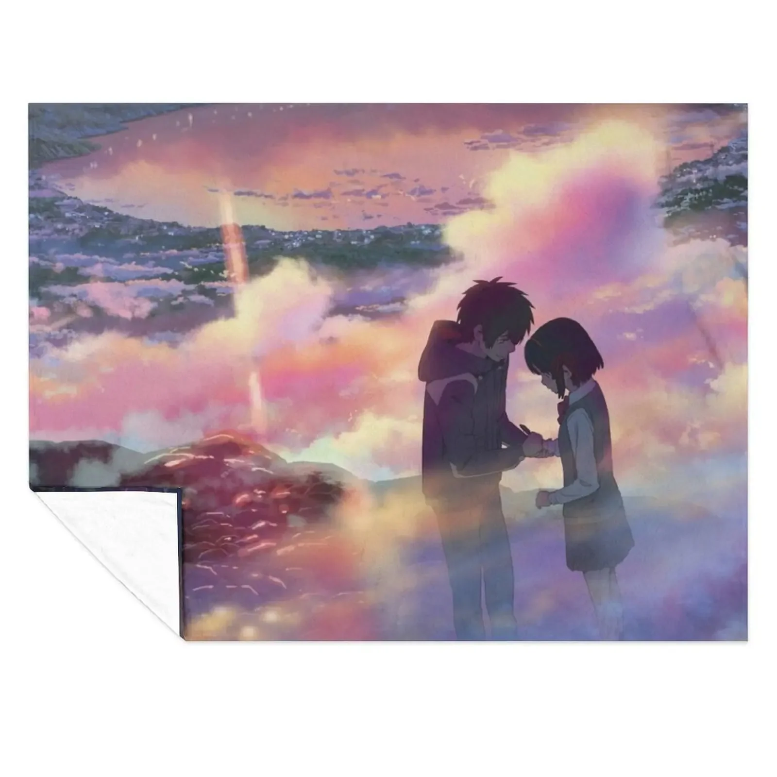 

Kimi no Na wa - Make A Wish Throw Blanket anime Multi-Purpose Heavy Luxury Brand Blankets