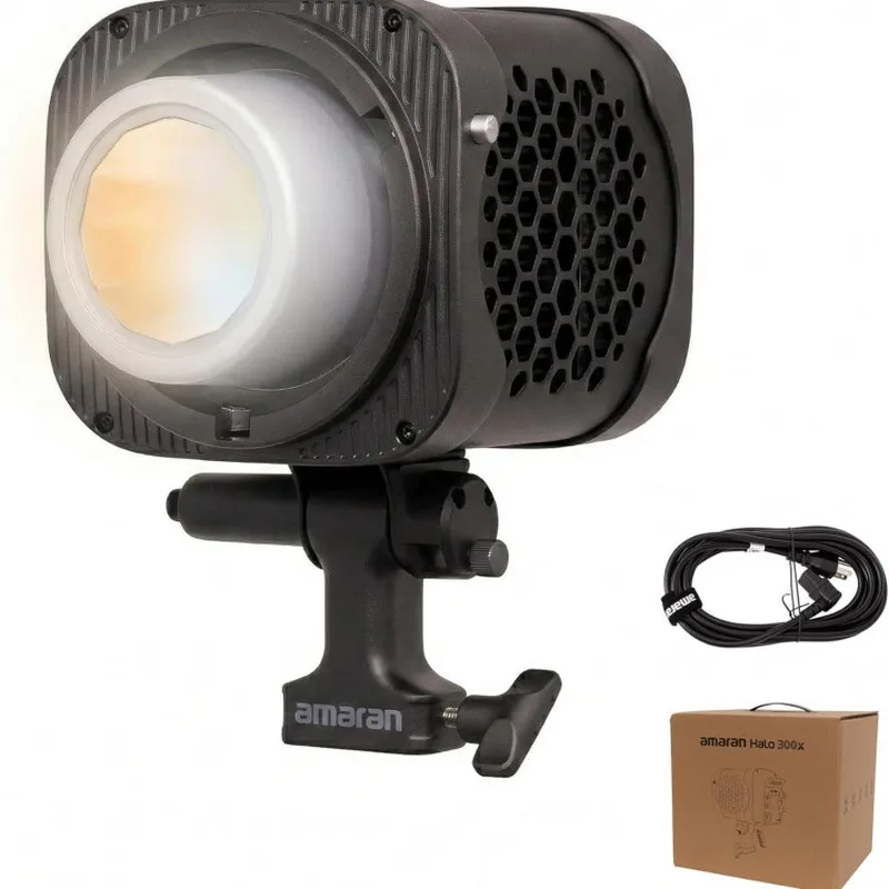 

Amaran Halo 300x Bi-color 305W COB Light Photographic Light Support Quiet Operation DMX/App Control by Aputure