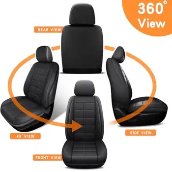 Potah na autosedačku na míru pro 2 osoby z odolné nepromokavé kůže Nappa pro Porsche 718 Boxster 911 BMW Z4 Audi TT Jaguar F-Type 10 nejlepší prodej vodotěsné potahy sedadel do auta - №7