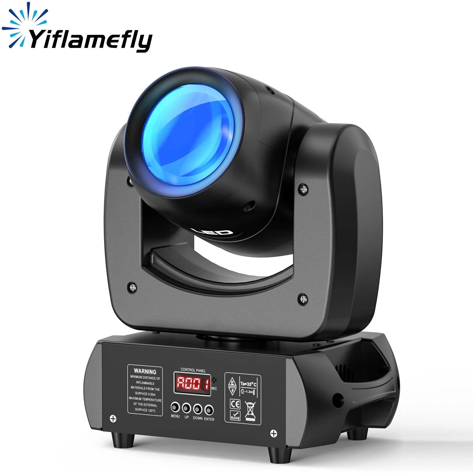 

Yiflamefly 100W Moving Head Stage Lights Beam Gobo Dazzling Effect DMX LED Spotlight For Club KTV Disco DJ Party Stage Lighting