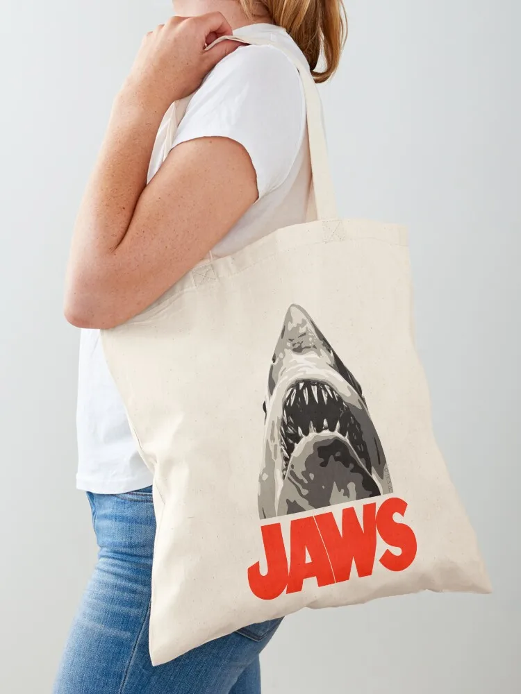 

JAWS - Great White Shark Tote Bag Women's bags Beach bag ecological bags foldable reusable bag