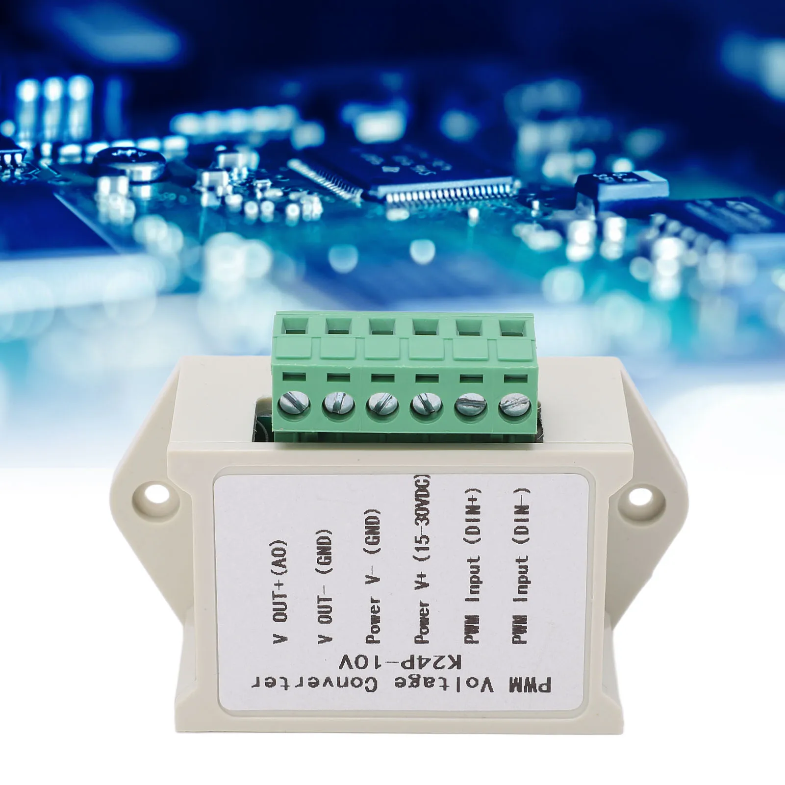 

Модуль аналого-цифрового преобразования Преобразователь напряжения с ШИМ Аналоговый модуль преобразования 0‐100% в цифровой сигнал 0‐10 В с корпусом