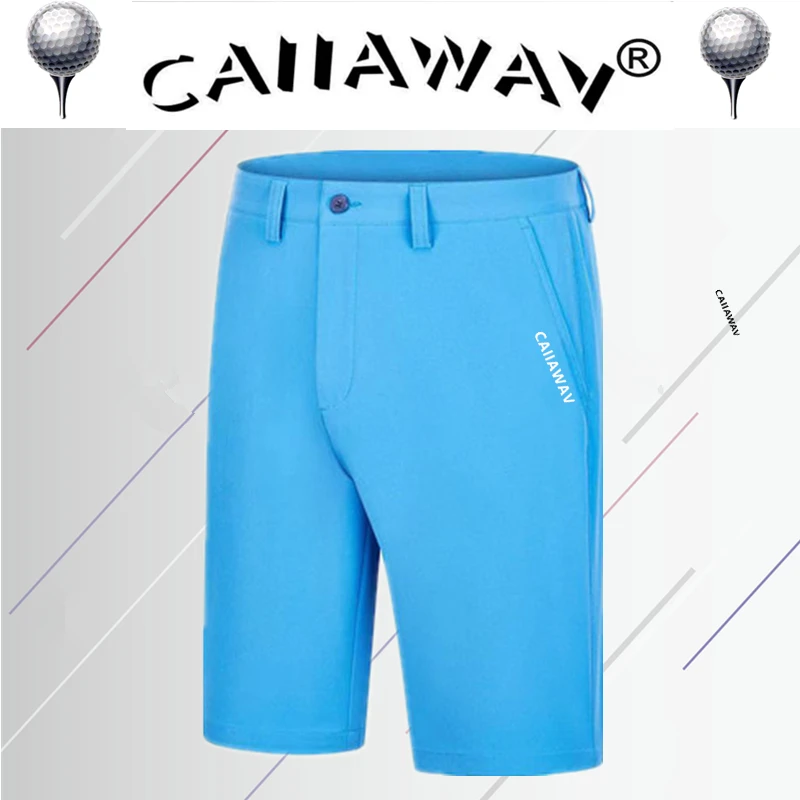 CAIIAWAV Golf Shorts Mens Summer Slim Fit Baseball Sweatpants Male Elastic Sports