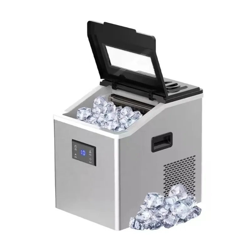 

【Hot】PANCERKA Countertop Electric Ice Cube Block Makers Hot Selling 50kg Self-Cleaning Automatic Small Machine Plastic Household