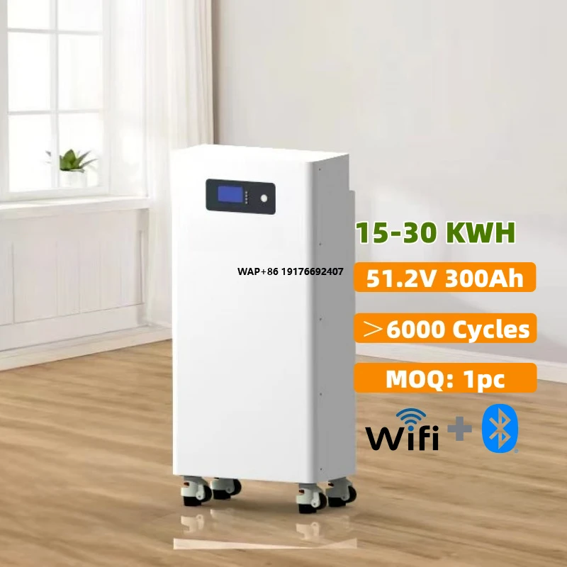 

Home Solar Energy Storage Battery Pack 15KWH 20KWH 30KWH 51.2v 200AH 280AH Lifepo4 Packs