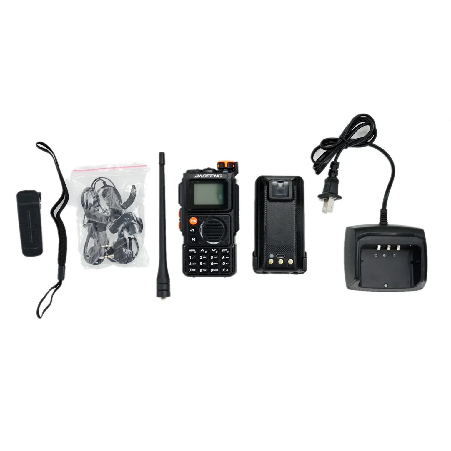 BAOFENG K6 Two Way Radio 2024 Tri Bands AM Band Receiver Frequency Copy USB C Port Outdoor Sports HAM Wireless Communication