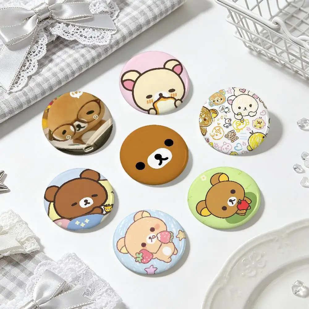 Cute R-Rilakkuma For Clothes Anime Enamel Pin Cute Things Cartoon Cosplay Badges On Backpack Brooch Art Gifts