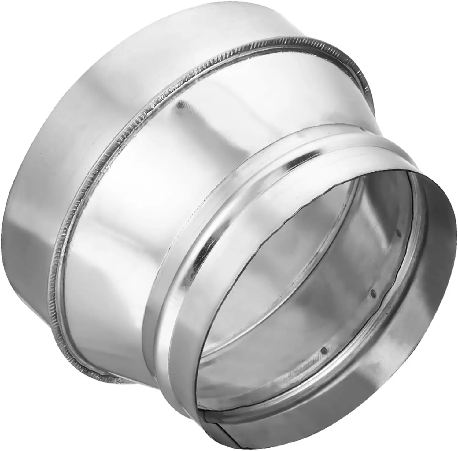 

Переходник для воздуховодов из оцинкованной стали 7-6 дюймов для систем ОВКВ, вытяжных вентиляторов и дымоходов